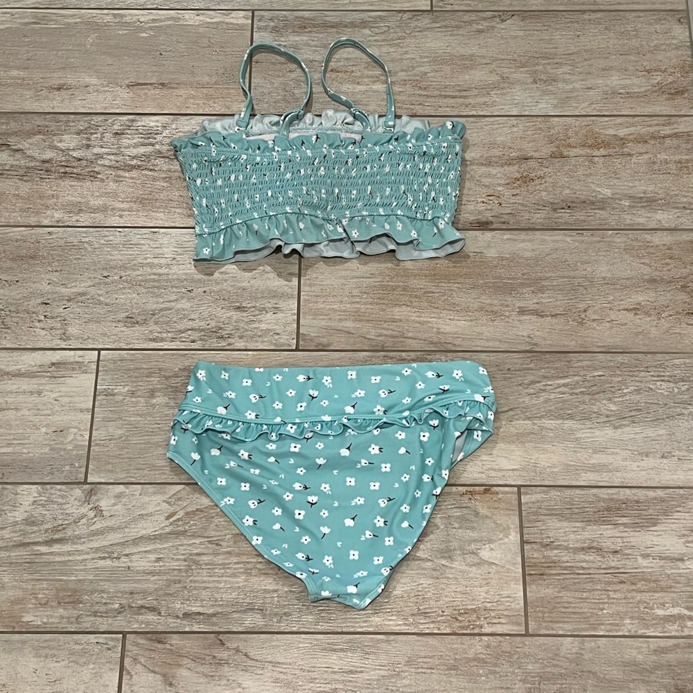 Aleumdr Womens 2 Pieces Bandeau Bikini Swimsuit, Size Medium